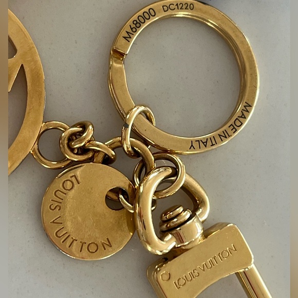 Louis Vuitton LV Circle Bag Charm and Key Ring Key Holder Gold 2020 Bag Jewelry - Picture 6 of 12